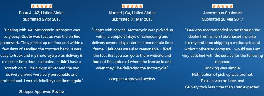 Shopper Approved reviews